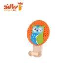قلاب آویز تکی تمام چوب پیکاردو طرح حیوانات