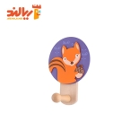 قلاب آویز تکی تمام چوب پیکاردو طرح حیوانات