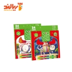 مداد رنگی 24 رنگ سیب طرح جعبه مقوایی