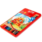 مداد رنگی ۳+۱۲ رنگ آریا مدل جعبه فلزی