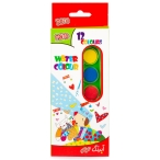 آبرنگ 12 رنگ جعبه ای توتو