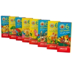 مداد رنگی 6 رنگ آریا مدل کوتاه