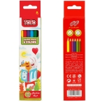 مداد رنگی 6 رنگ مقوایی توتو