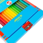 مداد رنگی ۳۶ رنگ آریا با تراش مدل مقوایی