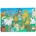 پازل 24 تکه پیرامون گربه سگ بسته 2 عددی