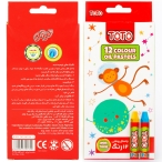 پاستل 12 رنگ مقوایی توتو