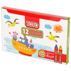 کرایون 12 رنگ توتو