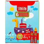 کرایون 6 رنگ توتو