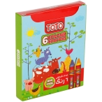 کرایون 6 رنگ توتو