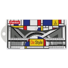 ست خط کش 4 عددی پنتر مدل De Style RS1912