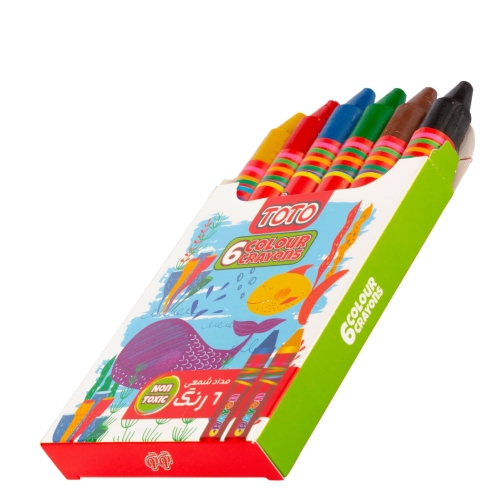 کرایون 6 رنگ توتو