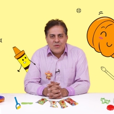 کاردستی با مازیار: آموزش ساخت کدو قلقله زن با شیشه نوشابه و خمیر