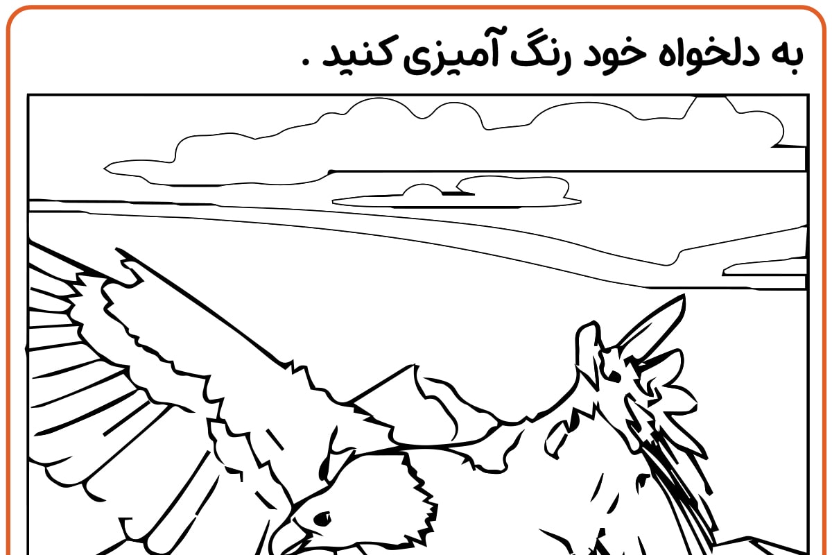 رنگ آمیزی پرواز عقاب