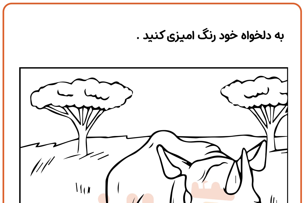 رنگ آمیزی کرگدن های شکمو
