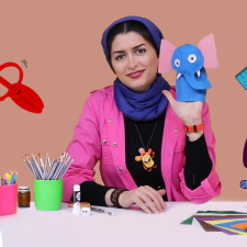 خلاقیت با شیرین: کاردستی فیل با پارچه نمدی