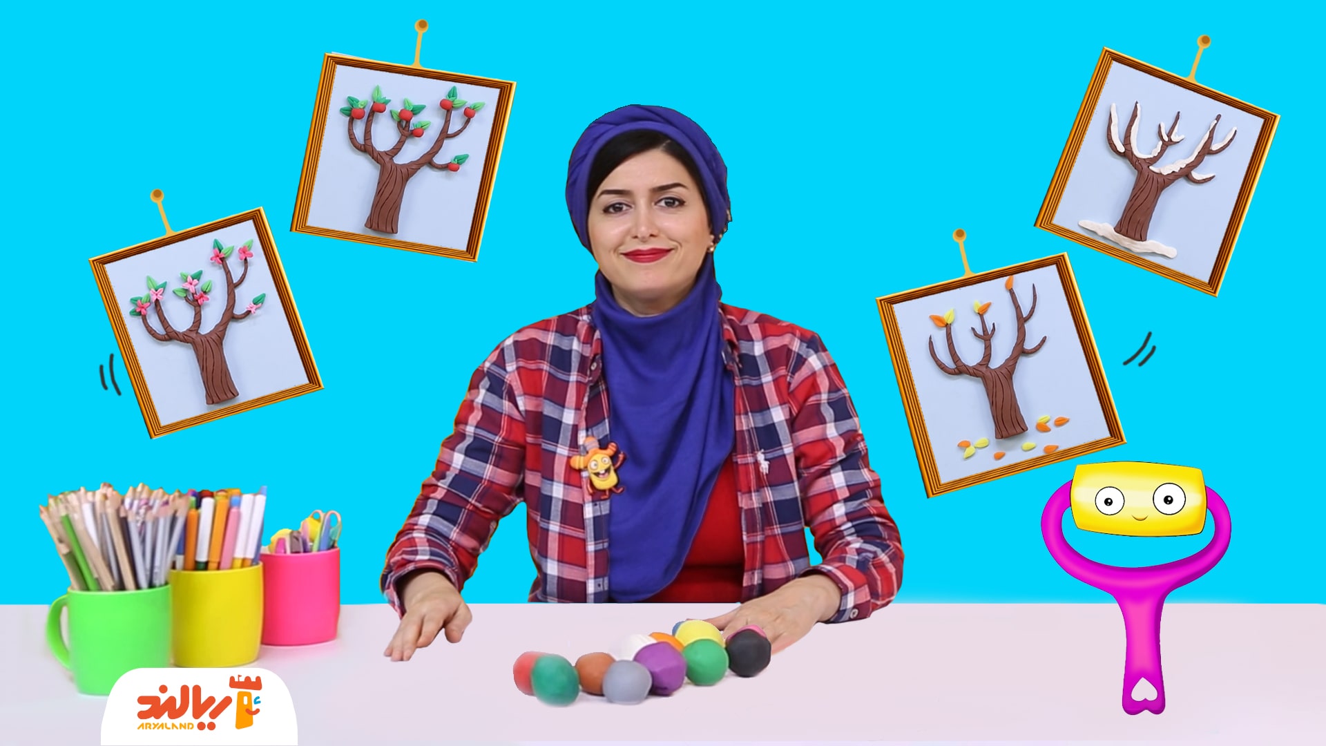 خلاقیت با شیرین: کاردستی چهار فصل