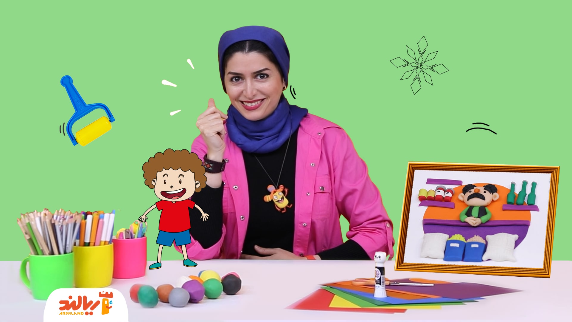 خلاقیت با شیرین: ساخت مرد بقال با خمیر بازی