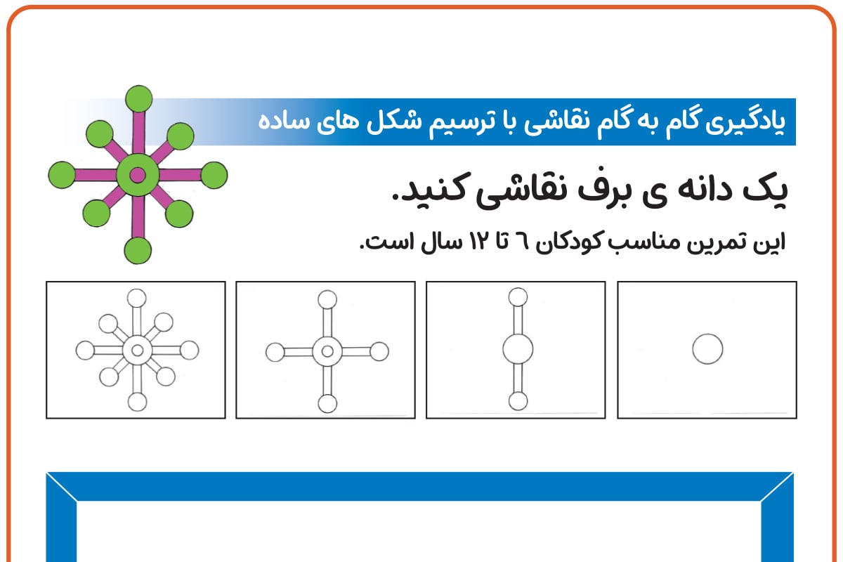 نقاشی دانه برف
