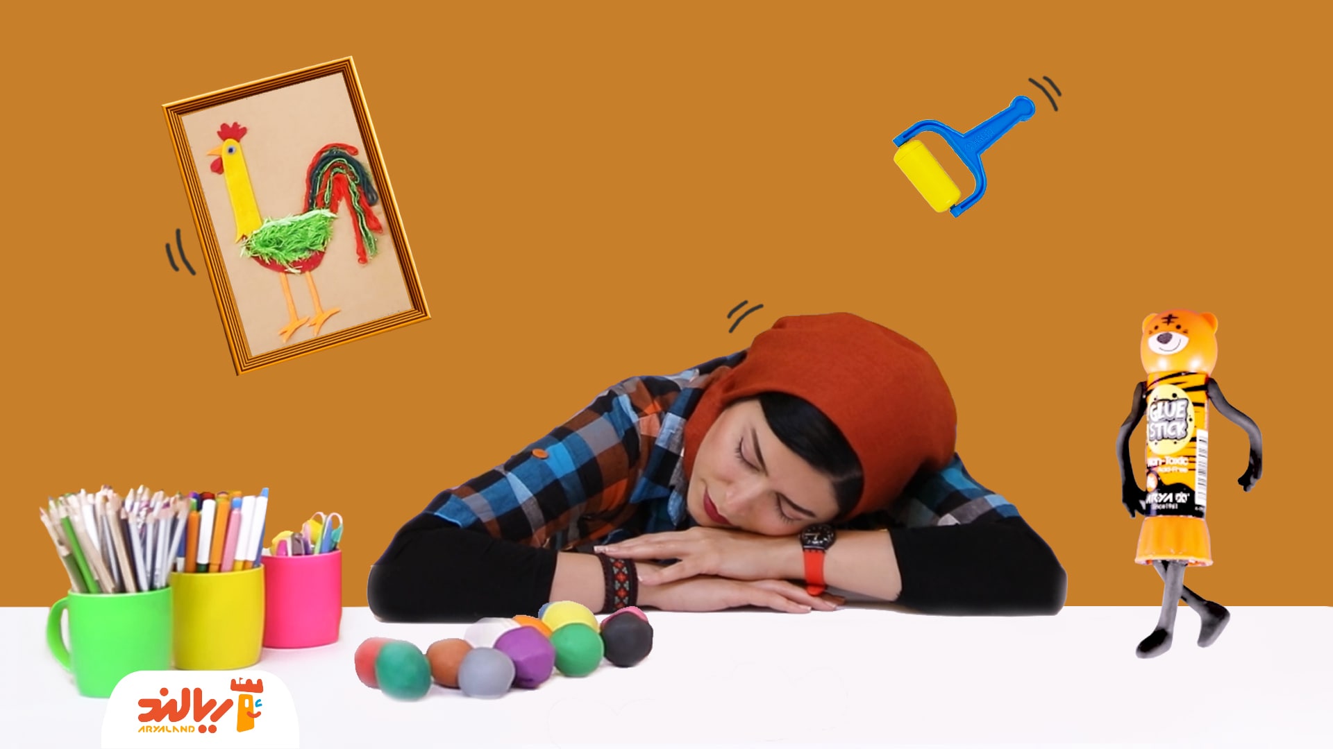 خلاقیت با شیرین: کاردستی خروس