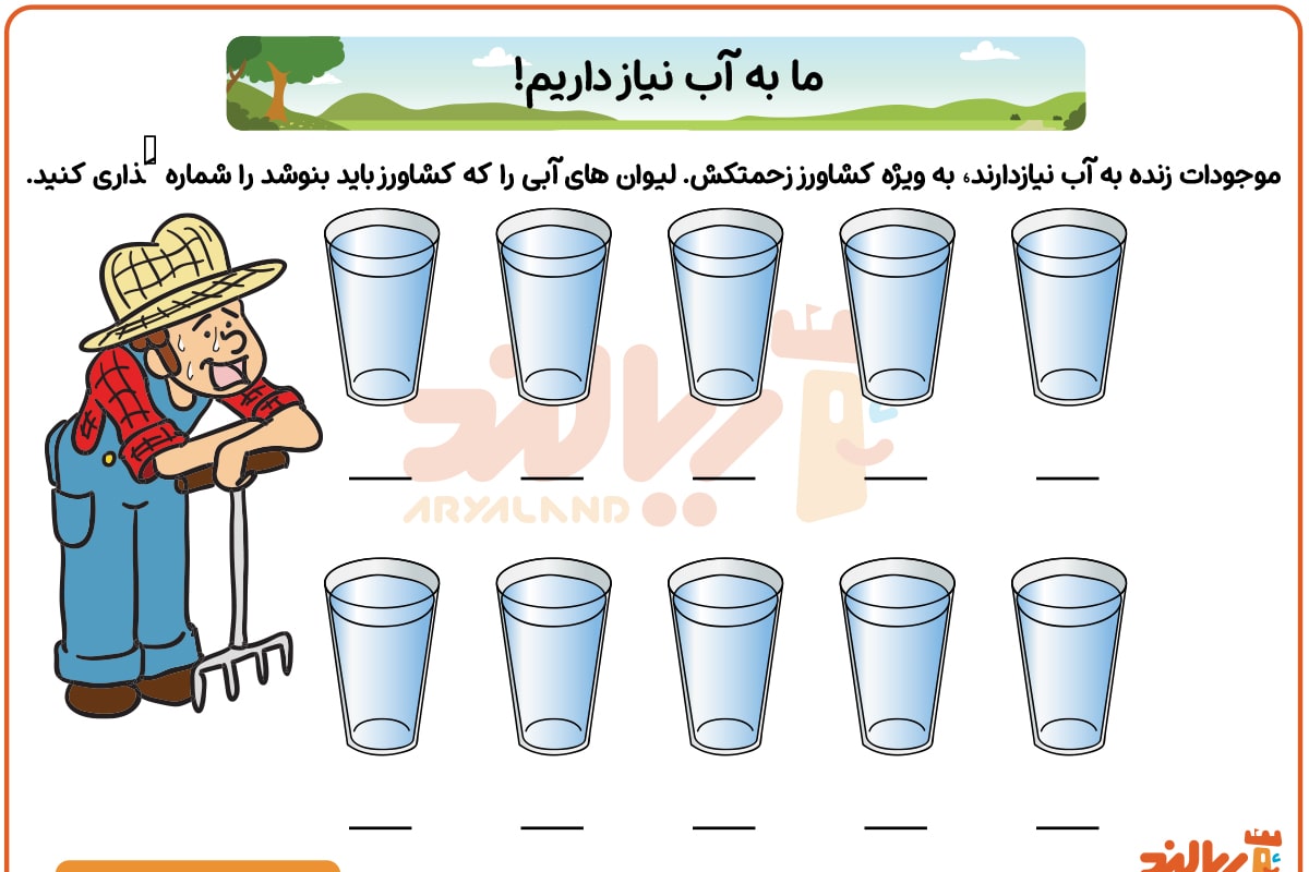 موجودات به آب نیاز دارند