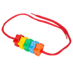 بازی ساختنی نخ و مهره رنگی ۱۰۰ تایی قلقلک