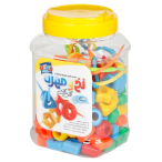 بازی ساختنی نخ و مهره رنگی ۱۰۰ تایی قلقلک