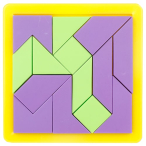 بازی فکری معمای تنگرام مدیک - tangram