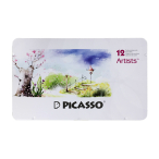 مداد رنگی 12 رنگ آرتیست پیکاسو جعبه فلزی