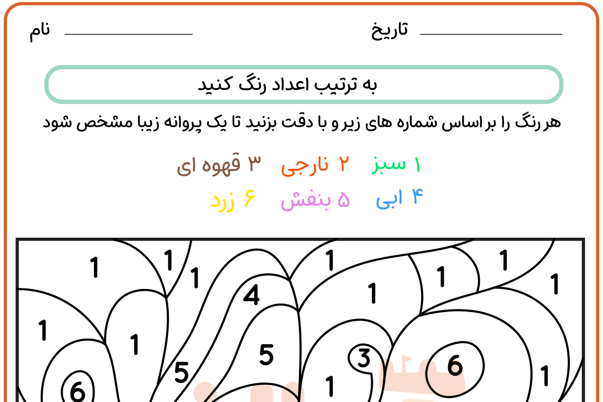 رنگ آمیزی پروانه ای