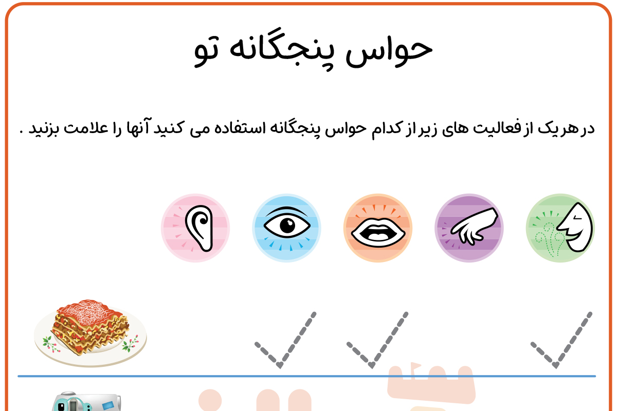 شناخت حواس 5 گانه