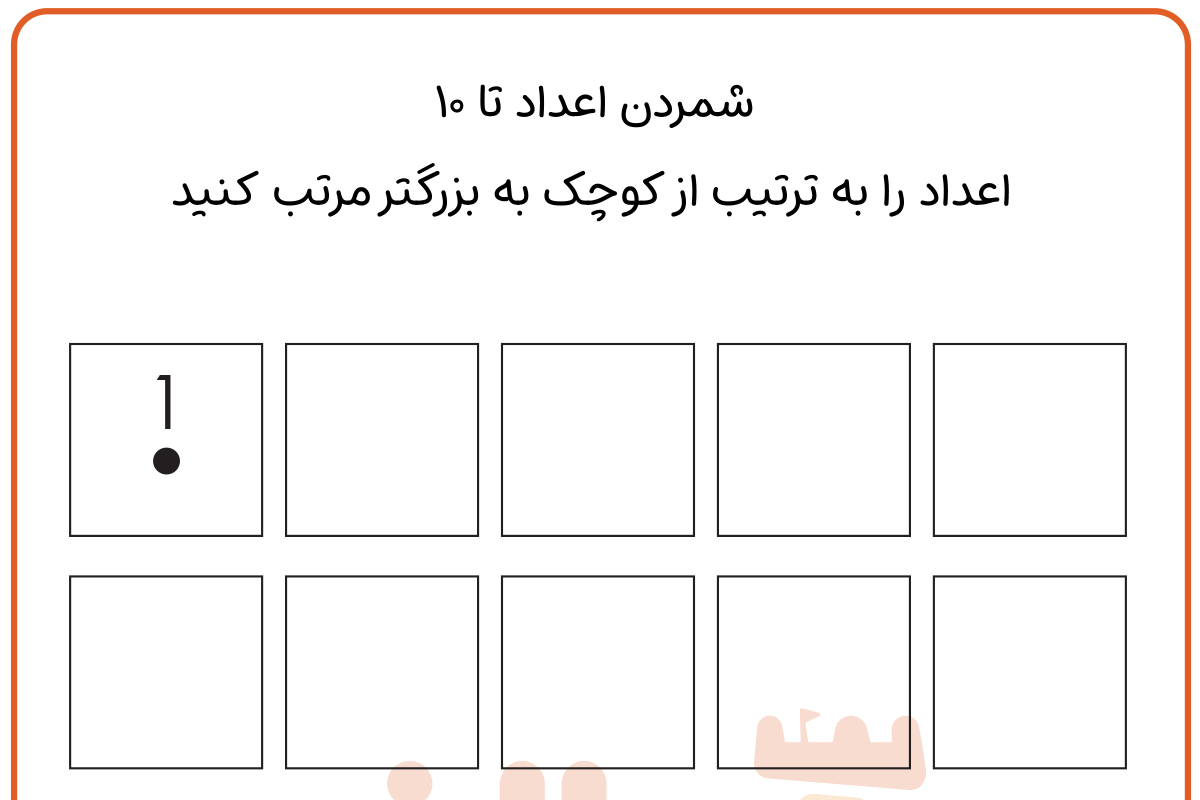 شمارش عدد 1 تا 10