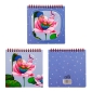 نوت بوک و دفترچه یادداشت مربعی فانتزی 14 × 14 طرح نیلوفر آبی