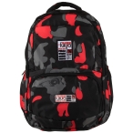 کوله پشتی شمعی طرح مشکی قرمز