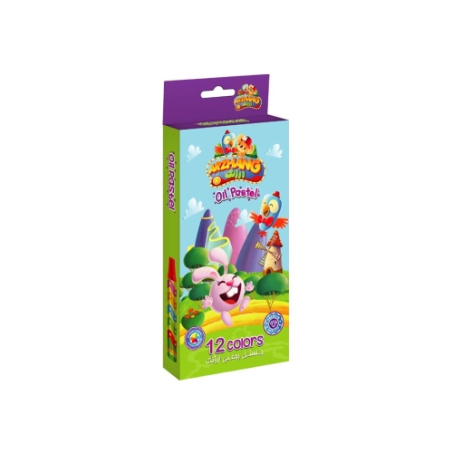 پاستل 12 رنگ ارژنگ مدل مقوایی