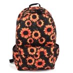 کوله پشتی ریزو مخمل طرح گل آفتاب گردان