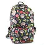 کوله پشتی ریزو مخمل طرح جوجه تیغی