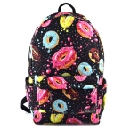 کوله پشتی ریزو مخمل طرح دونات