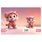 دفتر نقاشی 16 برگ منگنه ای لوکی