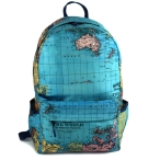 کوله پشتی ریزو مخمل طرح جغرافیا