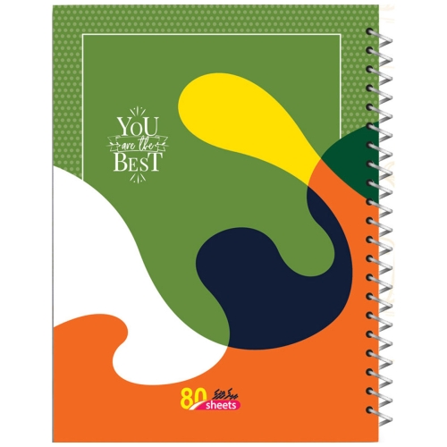 دفتر سیمی 80 برگ فانتزی کودکانه پیک فدک