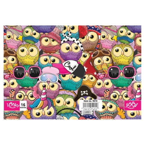 دفتر نقاشی 16 برگ منگنه ای لوکی