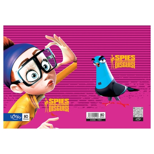 دفتر چسبی 80 برگ فانتزی لوکی