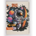 دفتر 100 برگ فانتزی طلقی فنر دوبل کد 38