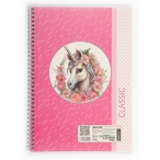 دفتر 50 برگ کلاسیک تک فنر طلقی کد 81