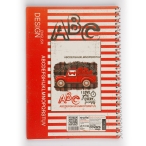 دفتر 50 برگ 3 خط سیمی طلقی کد 83