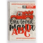 دفتر 50 برگ 3 خط سیمی طلقی کد 83