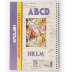 دفتر 80 برگ لاتین طلقی تک فنر کد43