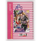 دفتر 50 برگ 3 خط سیمی طلقی کد 83