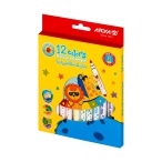 ماژیک ۱۲ رنگ آریا با بسته‌بندی مقوایی چاپ‌دار جذاب