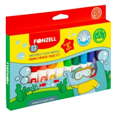 ماژیک 12 رنگ Jumbo Washable Markers